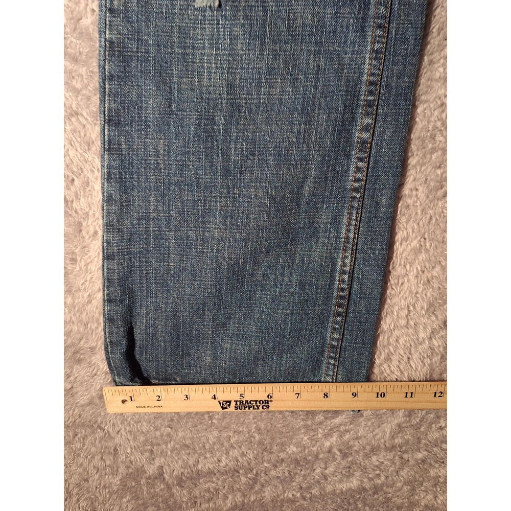 Aeropostale Vintage Bootcut Jeans Mens 32x30 Distressed Ripped Denim Cottagecore - Picture 6 of 10